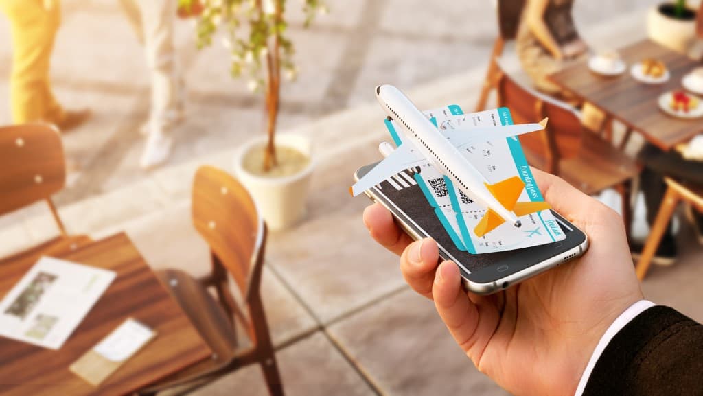 Illustration d’une application affichée sur une tablette